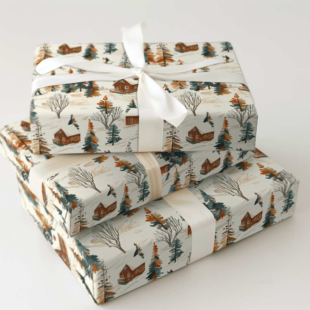Ski Lodge - Wrapping Paper - Aspen & Arlo