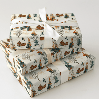 Ski Lodge - Wrapping Paper - Aspen & Arlo