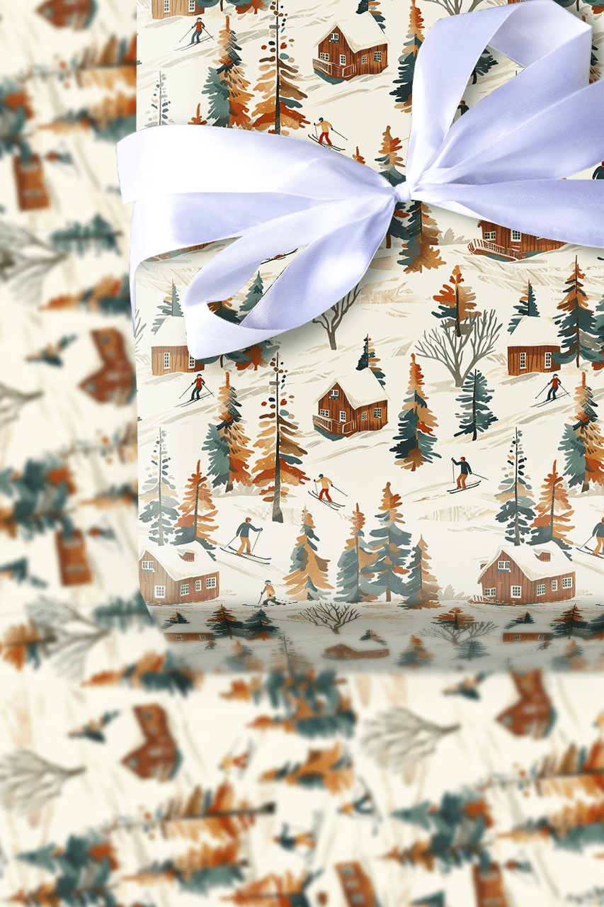 Ski Lodge - Wrapping Paper - Aspen & Arlo