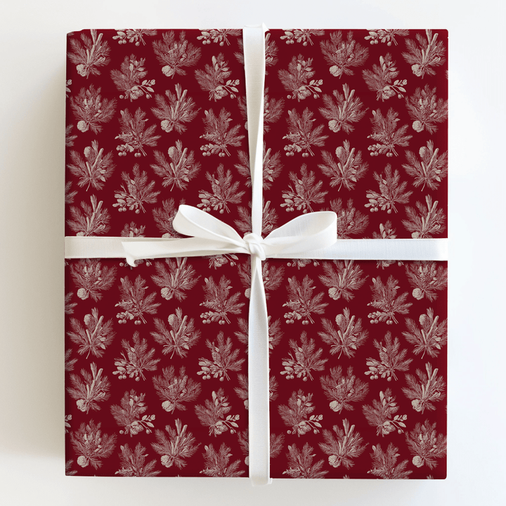 Scarlet Toile - Wrapping Paper - Aspen & Arlo