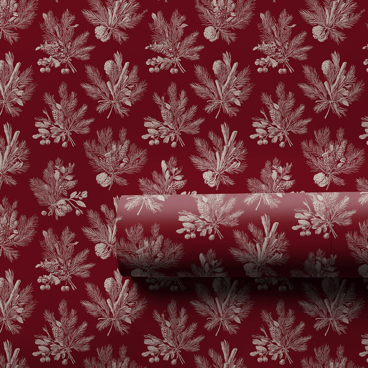 Scarlet Toile - Wrapping Paper - Aspen & Arlo