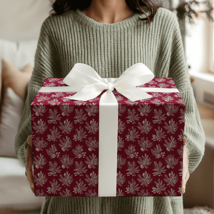 Scarlet Toile - Wrapping Paper - Aspen & Arlo
