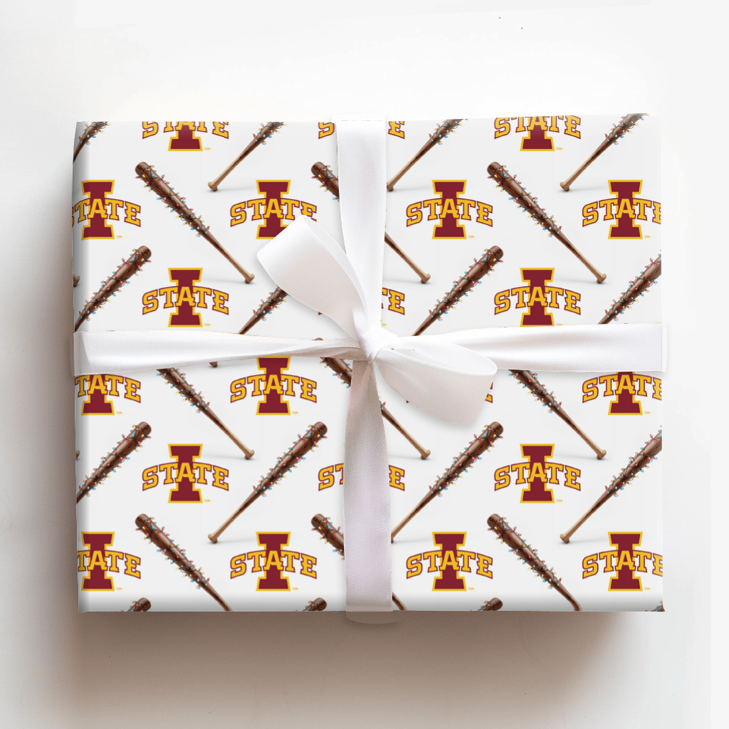 Iowa State Holiday Sluggers - Wrapping Paper - Aspen & Arlo