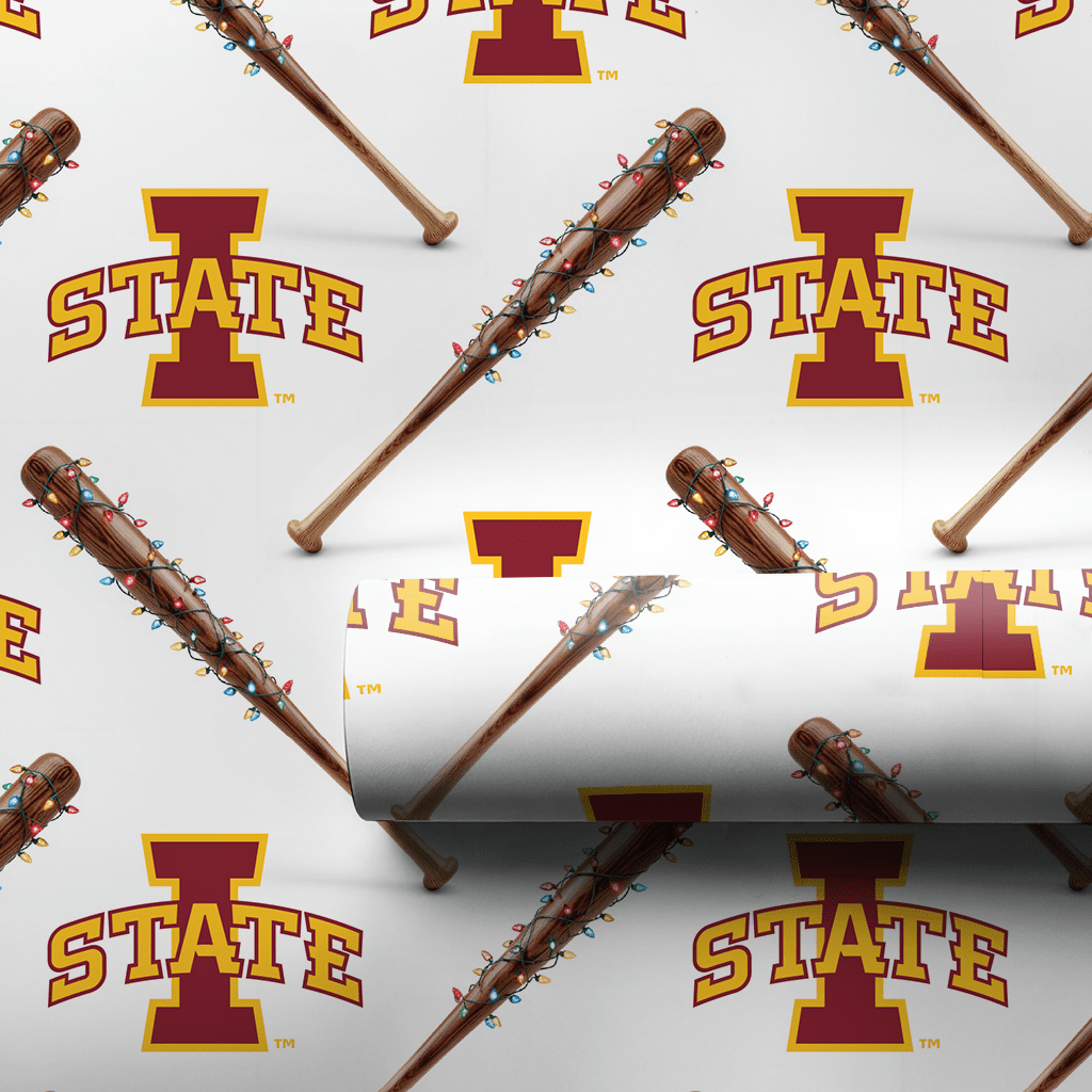 Iowa State Holiday Sluggers - Wrapping Paper - Aspen & Arlo