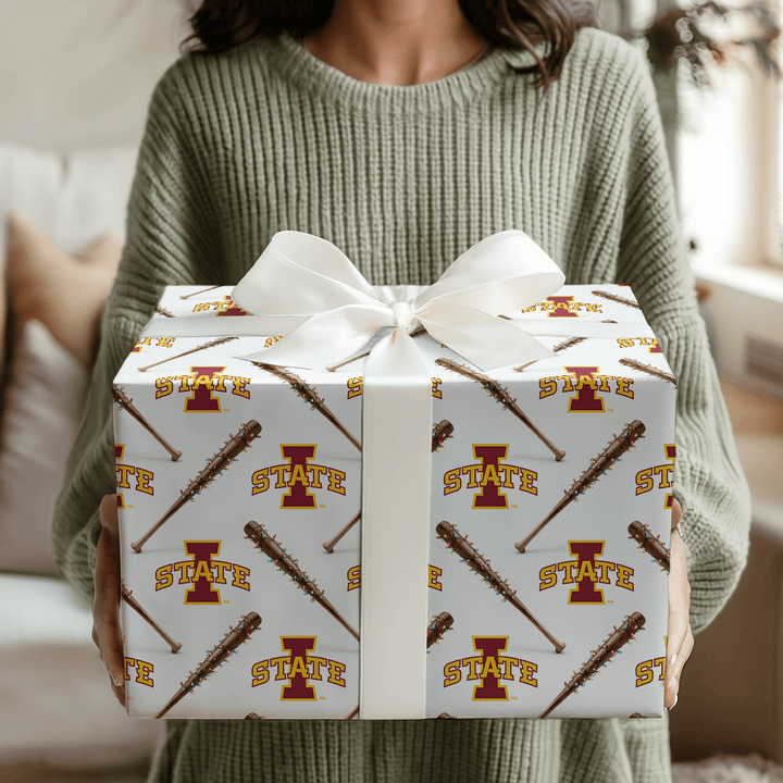 Iowa State Holiday Sluggers - Wrapping Paper - Aspen & Arlo