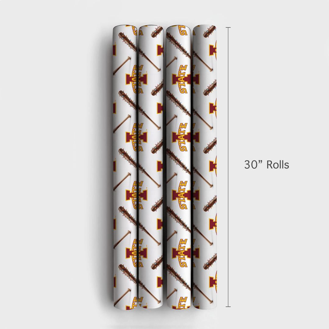 Iowa State Holiday Sluggers - Wrapping Paper - Aspen & Arlo