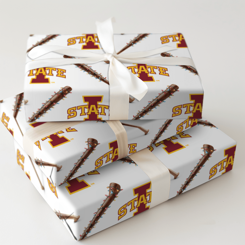 Iowa State Holiday Sluggers - Wrapping Paper - Aspen & Arlo