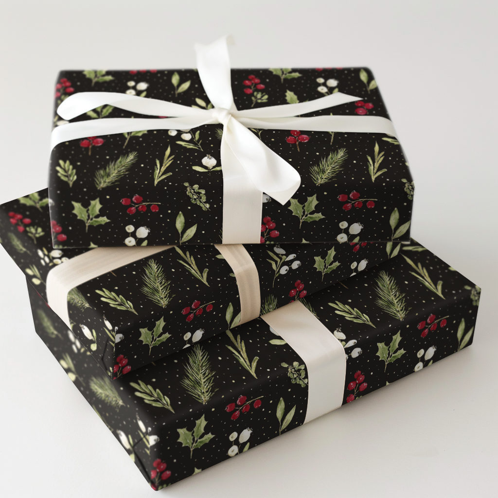 Midnight Berry Toile