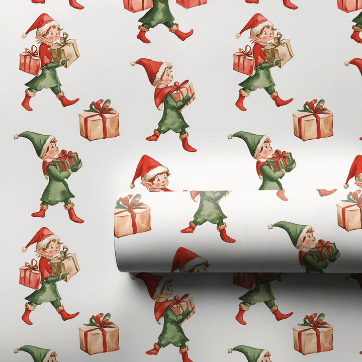 Elfin the Mood - Wrapping Paper - Aspen & Arlo