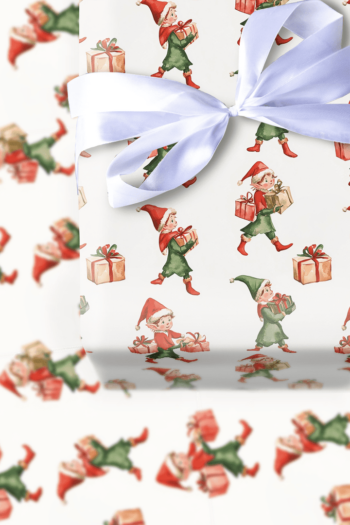Elfin the Mood - Wrapping Paper - Aspen & Arlo