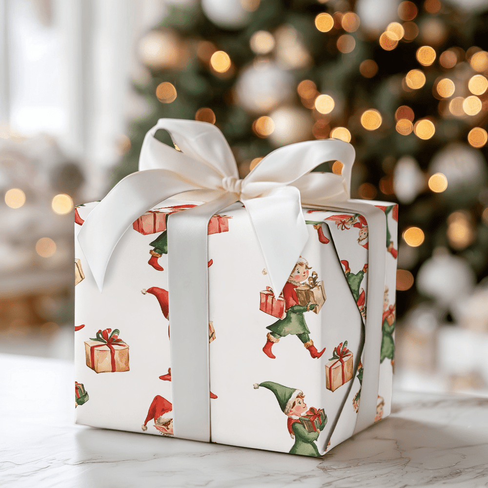 Elfin the Mood - Wrapping Paper - Aspen & Arlo