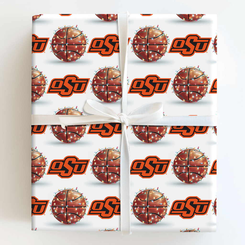 Holiday Hoops Cowboys - Wrapping Paper - Aspen & Arlo