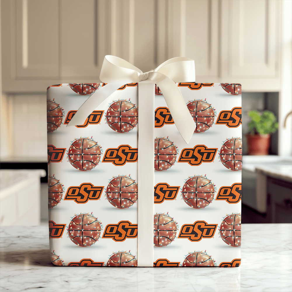 Holiday Hoops Cowboys - Wrapping Paper - Aspen & Arlo