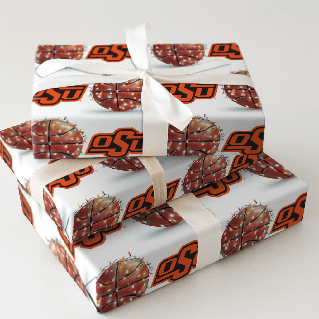 Holiday Hoops Cowboys - Wrapping Paper - Aspen & Arlo