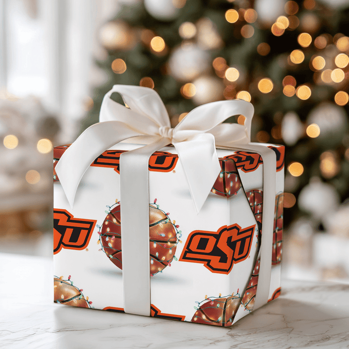 Holiday Hoops Cowboys - Wrapping Paper - Aspen & Arlo