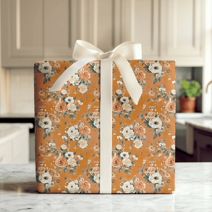 Apricot Embrace - Wrapping Paper - Aspen & Arlo