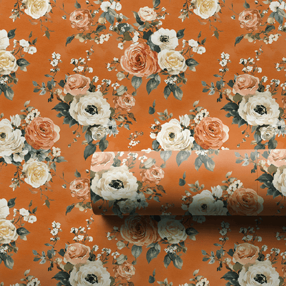 Apricot Embrace - Wrapping Paper - Aspen & Arlo