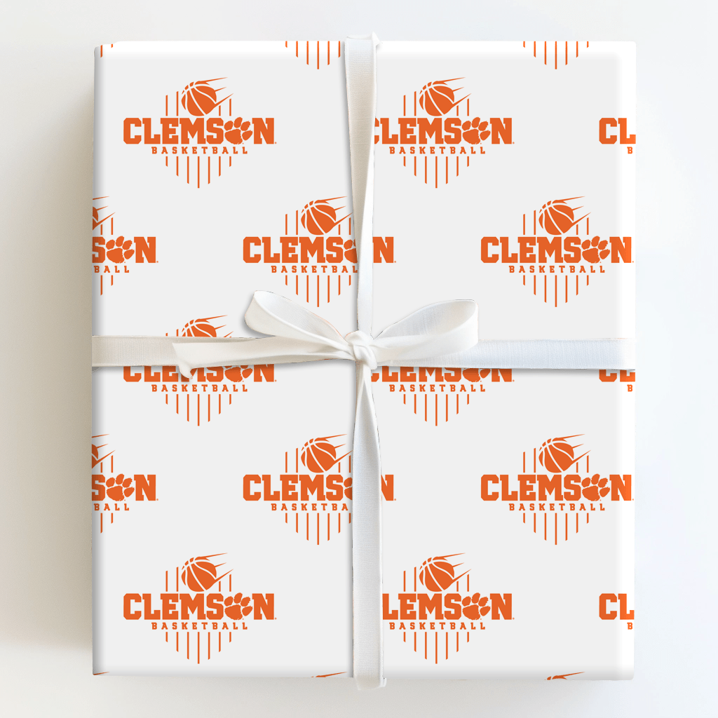 Clemson Basketball - Wrapping Paper - Aspen & Arlo