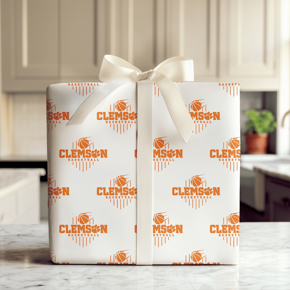 Clemson Basketball - Wrapping Paper - Aspen & Arlo