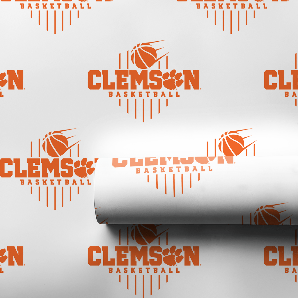 Clemson Basketball - Wrapping Paper - Aspen & Arlo
