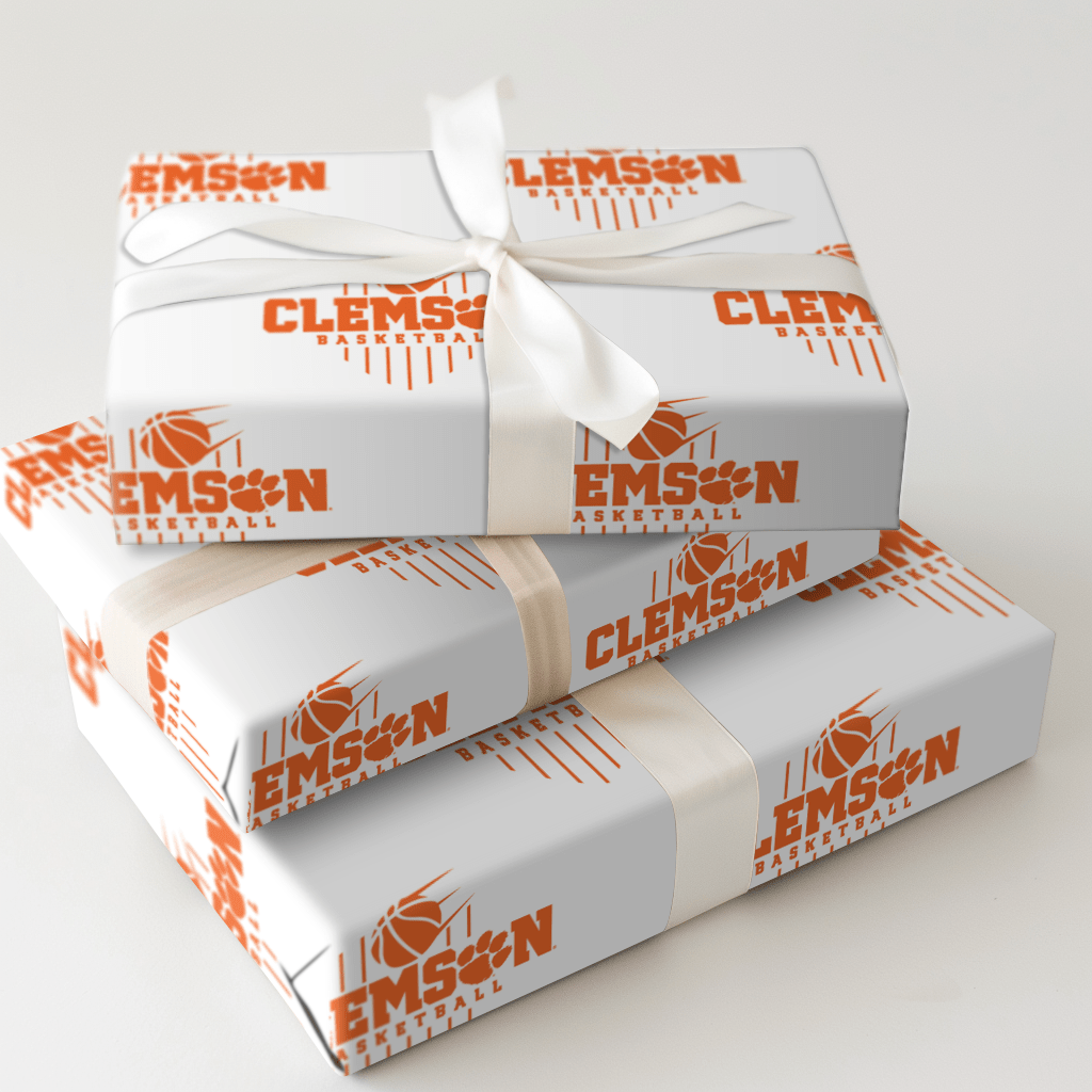 Clemson Basketball - Wrapping Paper - Aspen & Arlo
