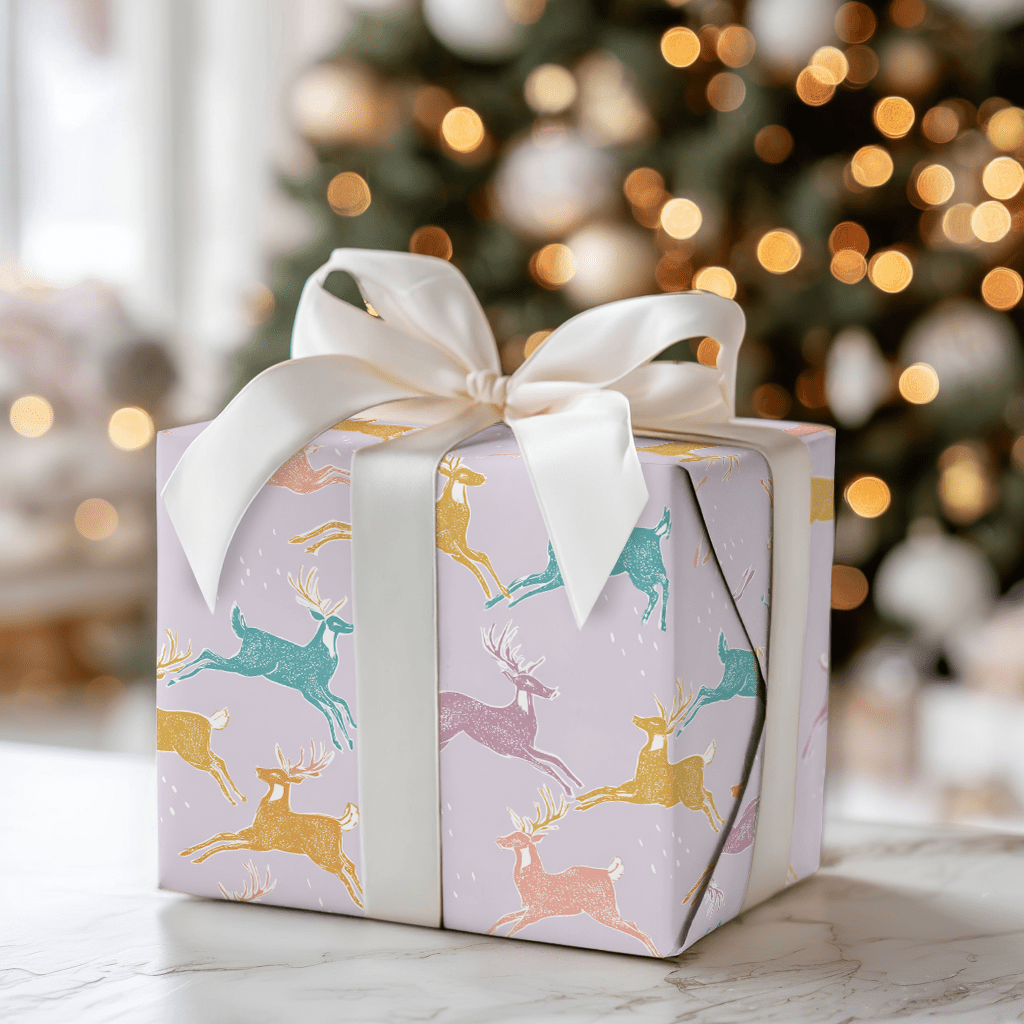Pastel Prancers - Wrapping Paper - Aspen & Arlo