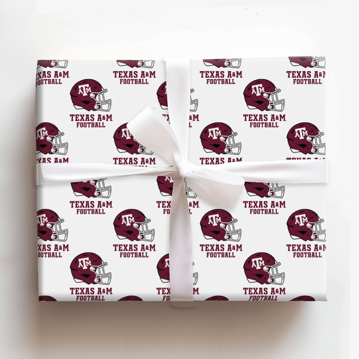 Texas A&M Football - Wrapping Paper - Aspen & Arlo