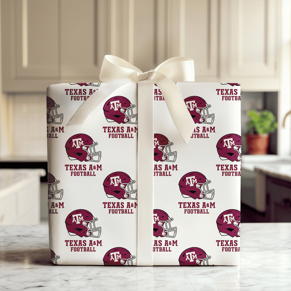 Texas A&M Football - Wrapping Paper - Aspen & Arlo