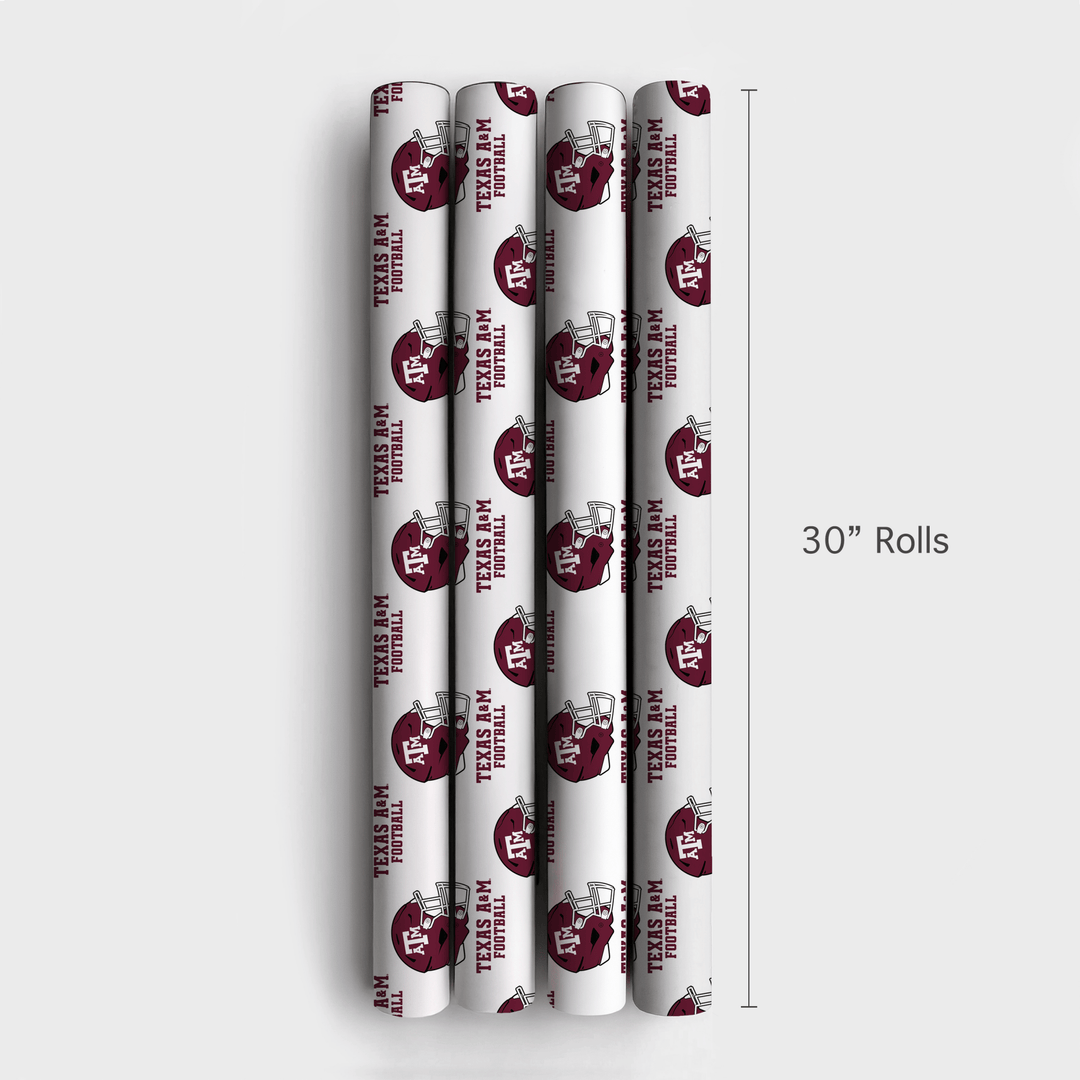 Texas A&M Football - Wrapping Paper - Aspen & Arlo