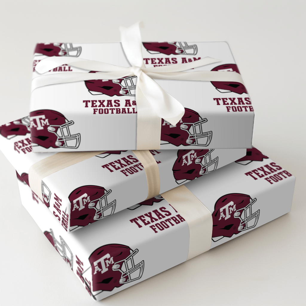 Texas A&M Football - Wrapping Paper - Aspen & Arlo