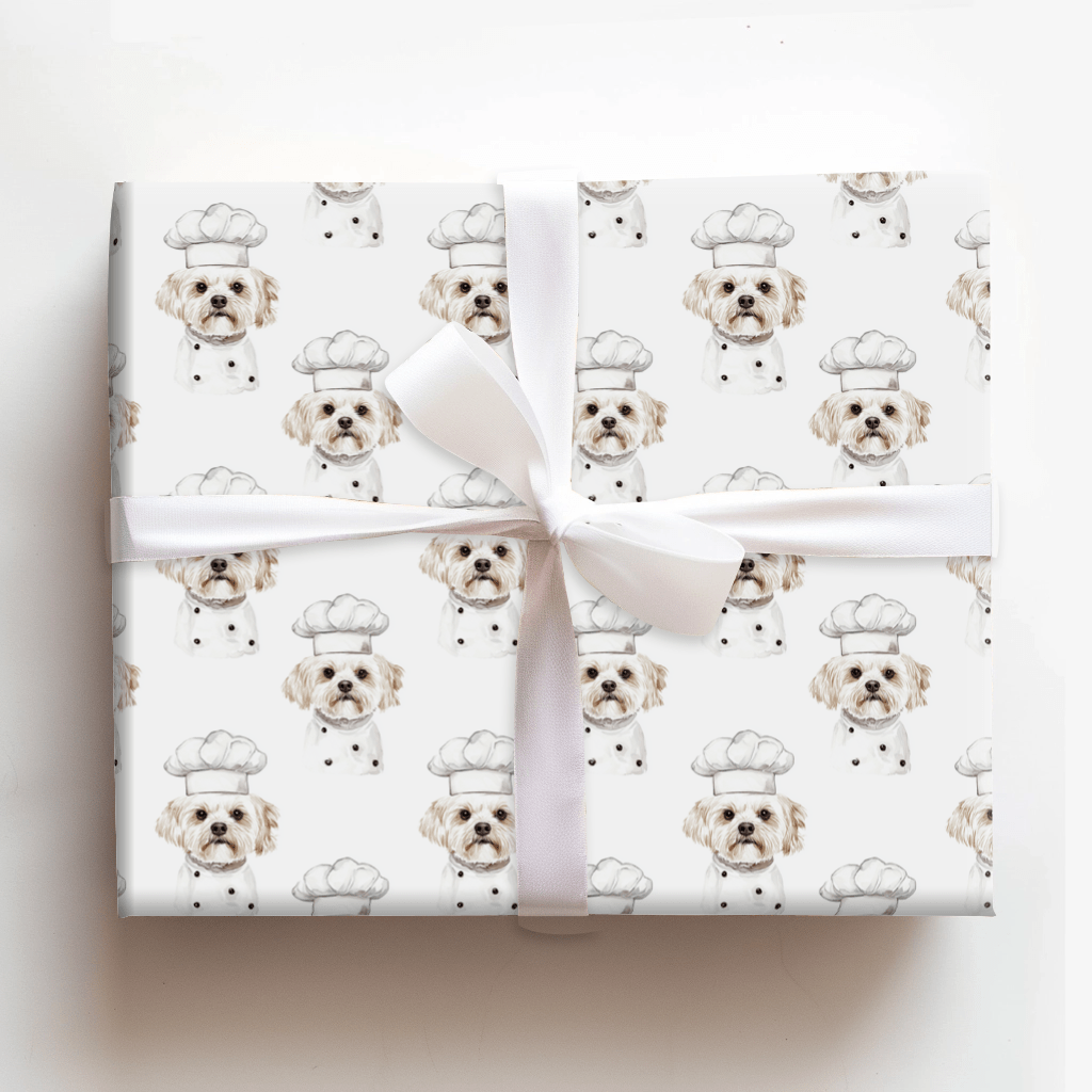Cooking with the Maltese - Wrapping Paper - Aspen & Arlo