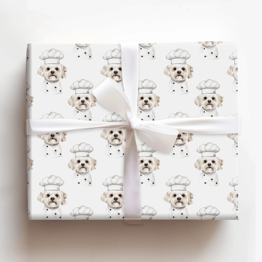 Cooking with the Maltese - Wrapping Paper - Aspen & Arlo