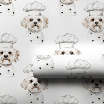 Cooking with the Maltese - Wrapping Paper - Aspen & Arlo