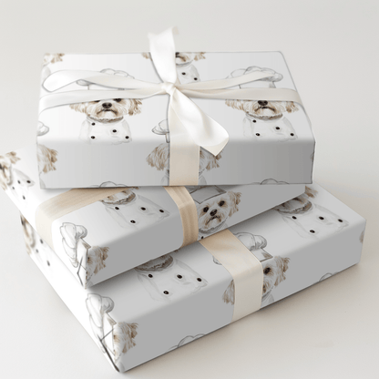 Cooking with the Maltese - Wrapping Paper - Aspen & Arlo