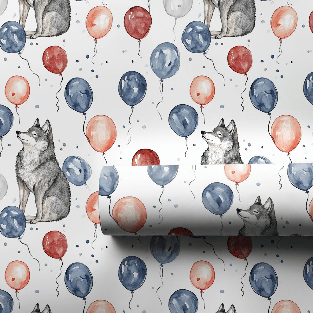 Wolf Time - Wrapping Paper - Aspen & Arlo