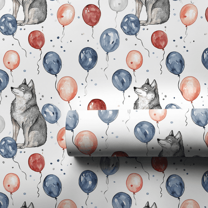 Wolf Time - Wrapping Paper - Aspen & Arlo