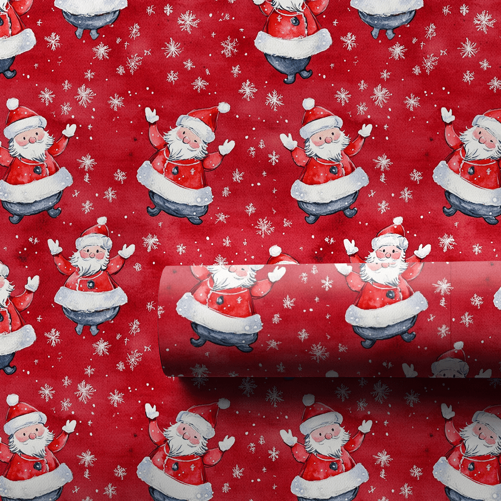 Claus for Celebration - Wrapping Paper - Aspen & Arlo