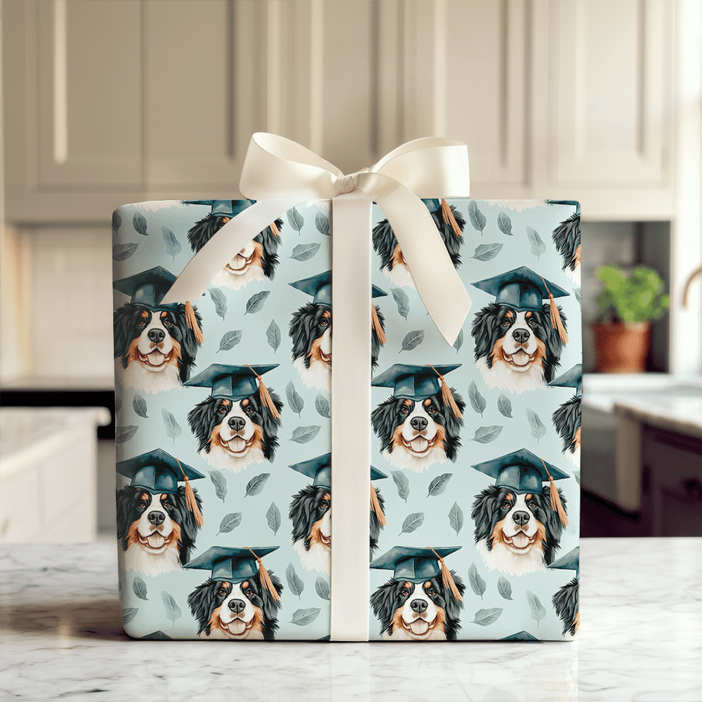 Bernese Mountain Graduate - Wrapping Paper - Aspen & Arlo