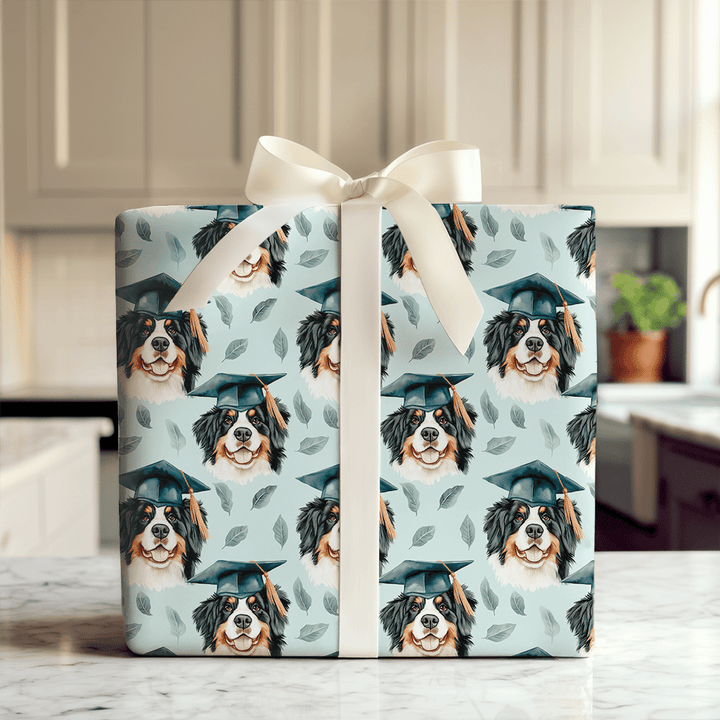 Bernese Mountain Graduate - Wrapping Paper - Aspen & Arlo