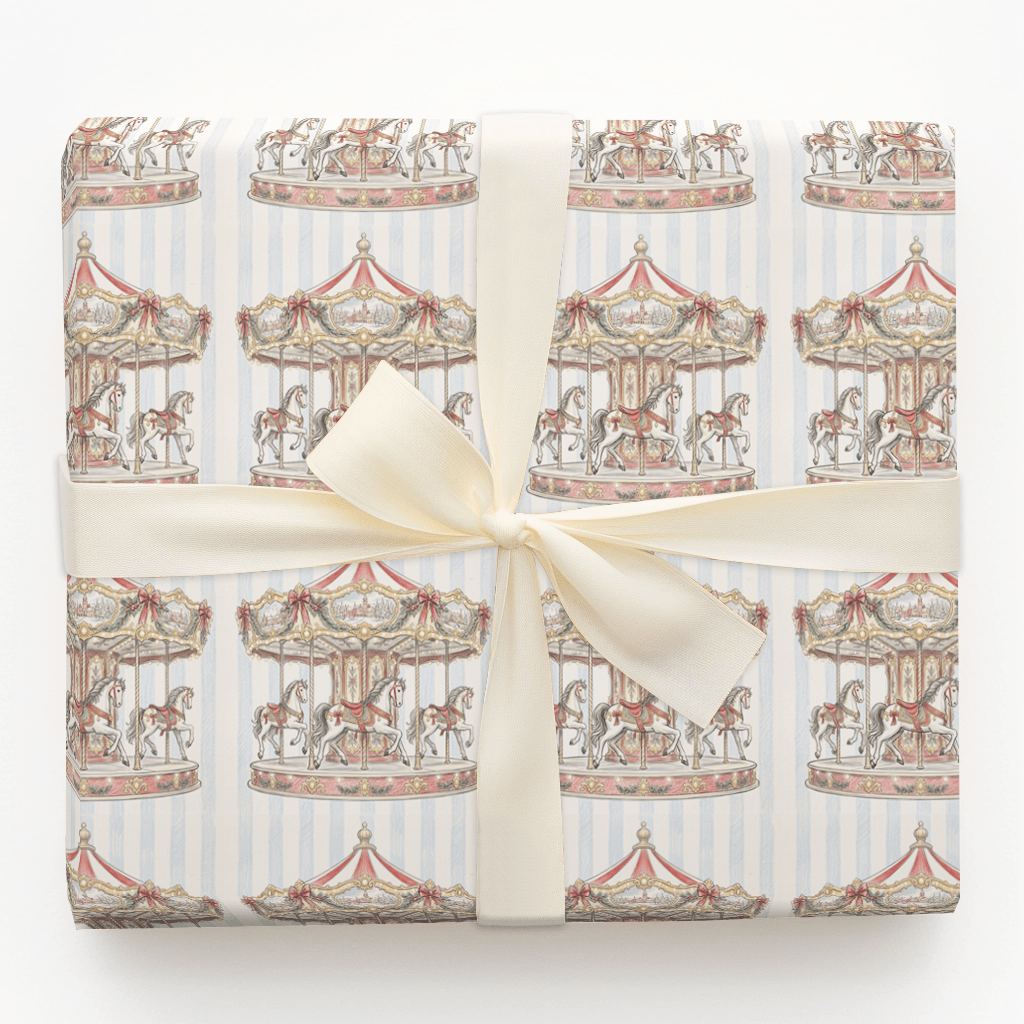 The Gilded Carousel - Wrapping Paper - Aspen & Arlo