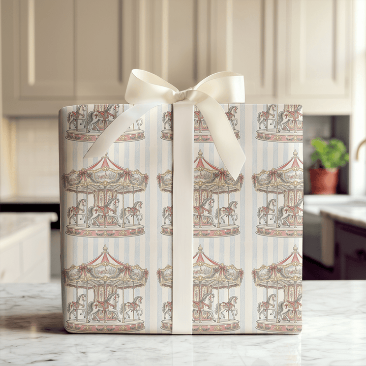 The Gilded Carousel - Wrapping Paper - Aspen & Arlo