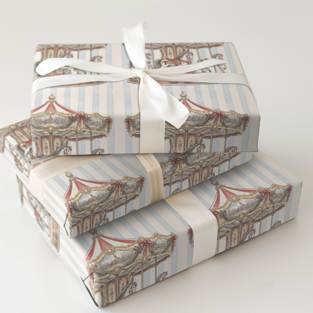 The Gilded Carousel - Wrapping Paper - Aspen & Arlo