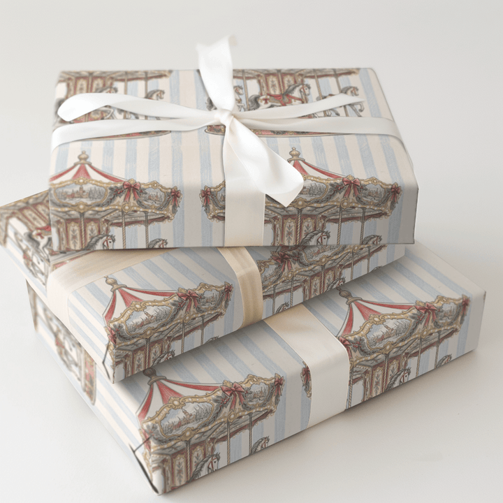 The Gilded Carousel - Wrapping Paper - Aspen & Arlo