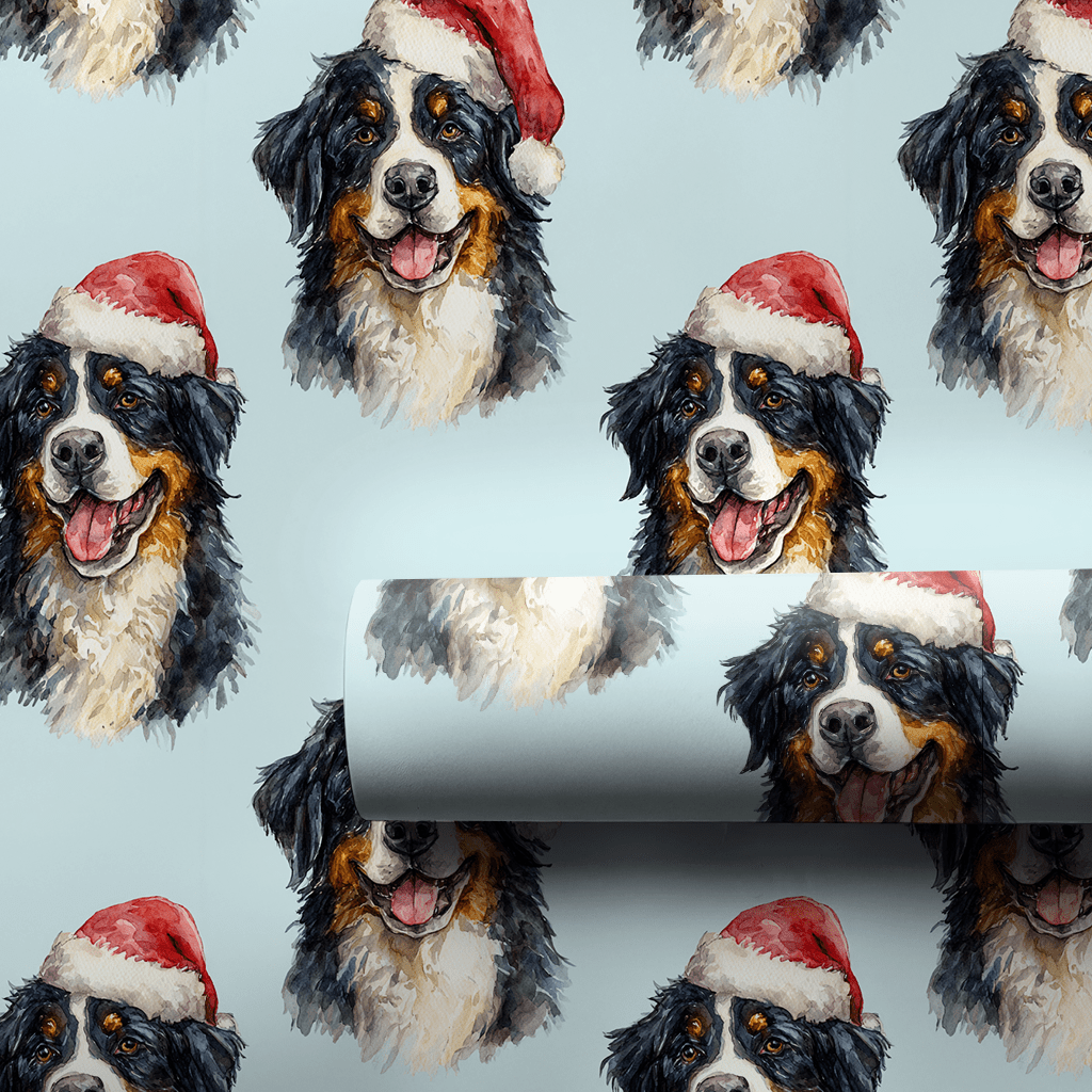 Jolly Bernese - Wrapping Paper - Aspen & Arlo