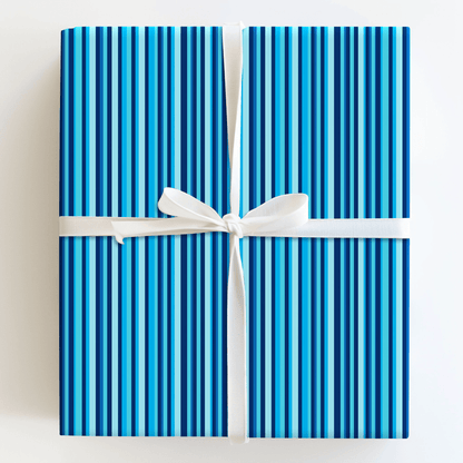 Bright Blue Mixed - Wrapping Paper - Aspen & Arlo