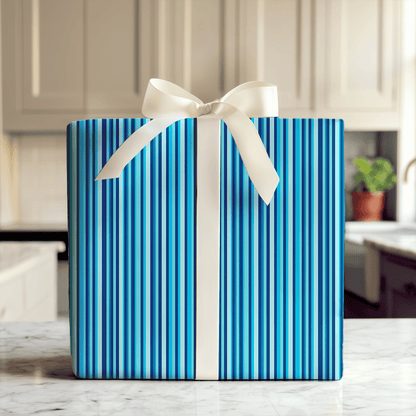 Bright Blue Mixed - Wrapping Paper - Aspen & Arlo