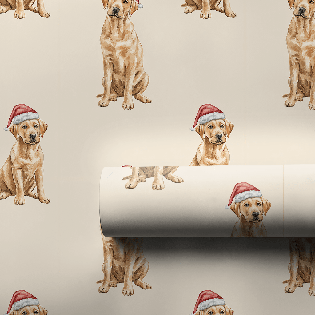 Dudley Santa - Wrapping Paper - Aspen & Arlo