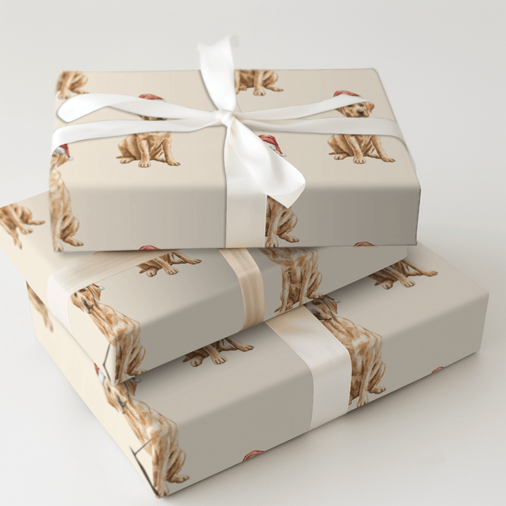 Dudley Santa - Wrapping Paper - Aspen & Arlo