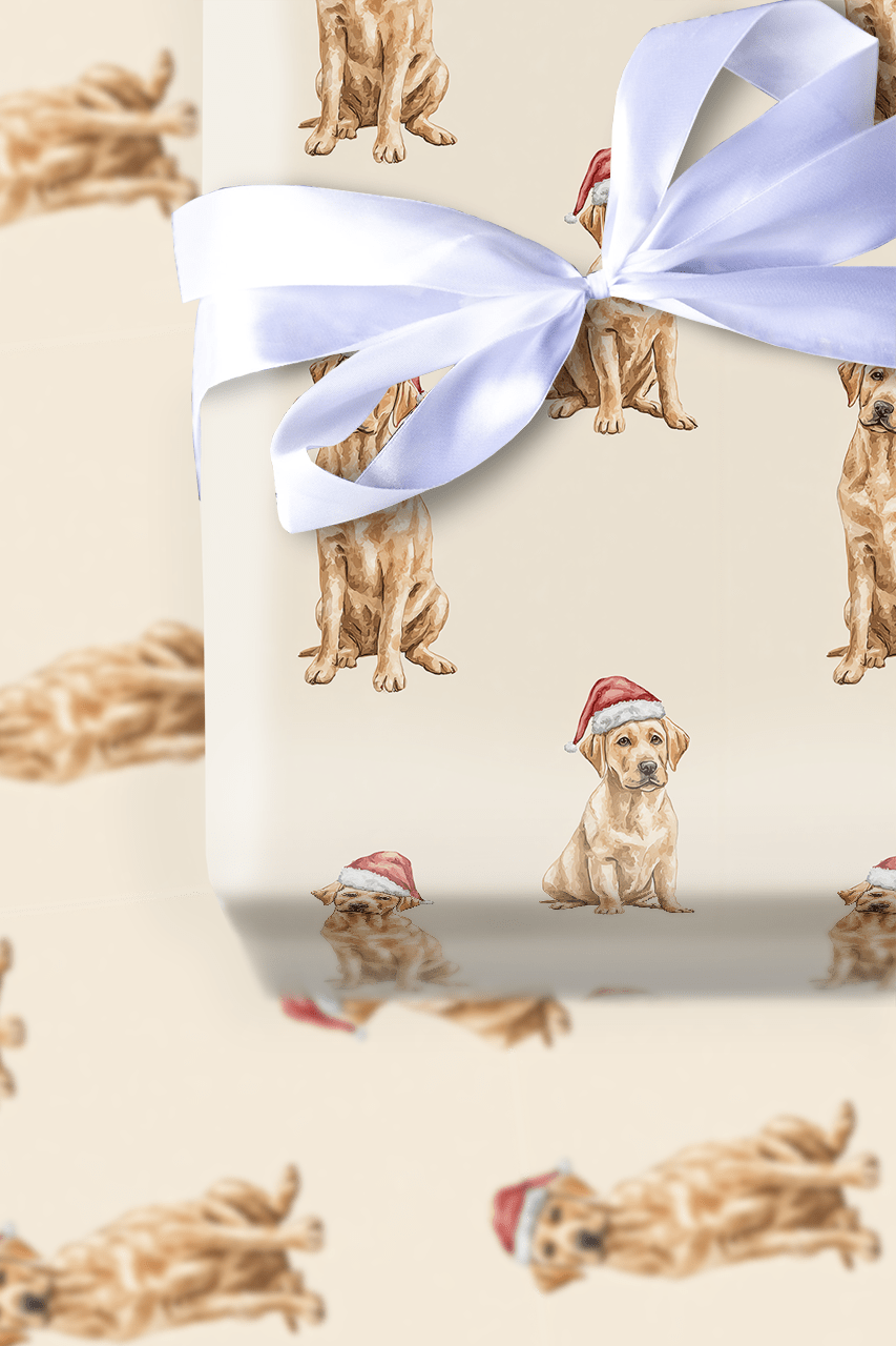 Dudley Santa - Wrapping Paper - Aspen & Arlo