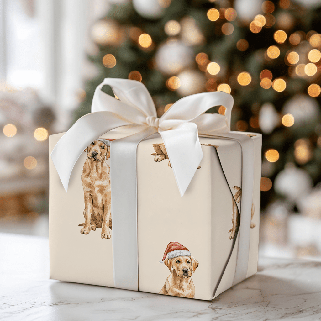 Dudley Santa - Wrapping Paper - Aspen & Arlo